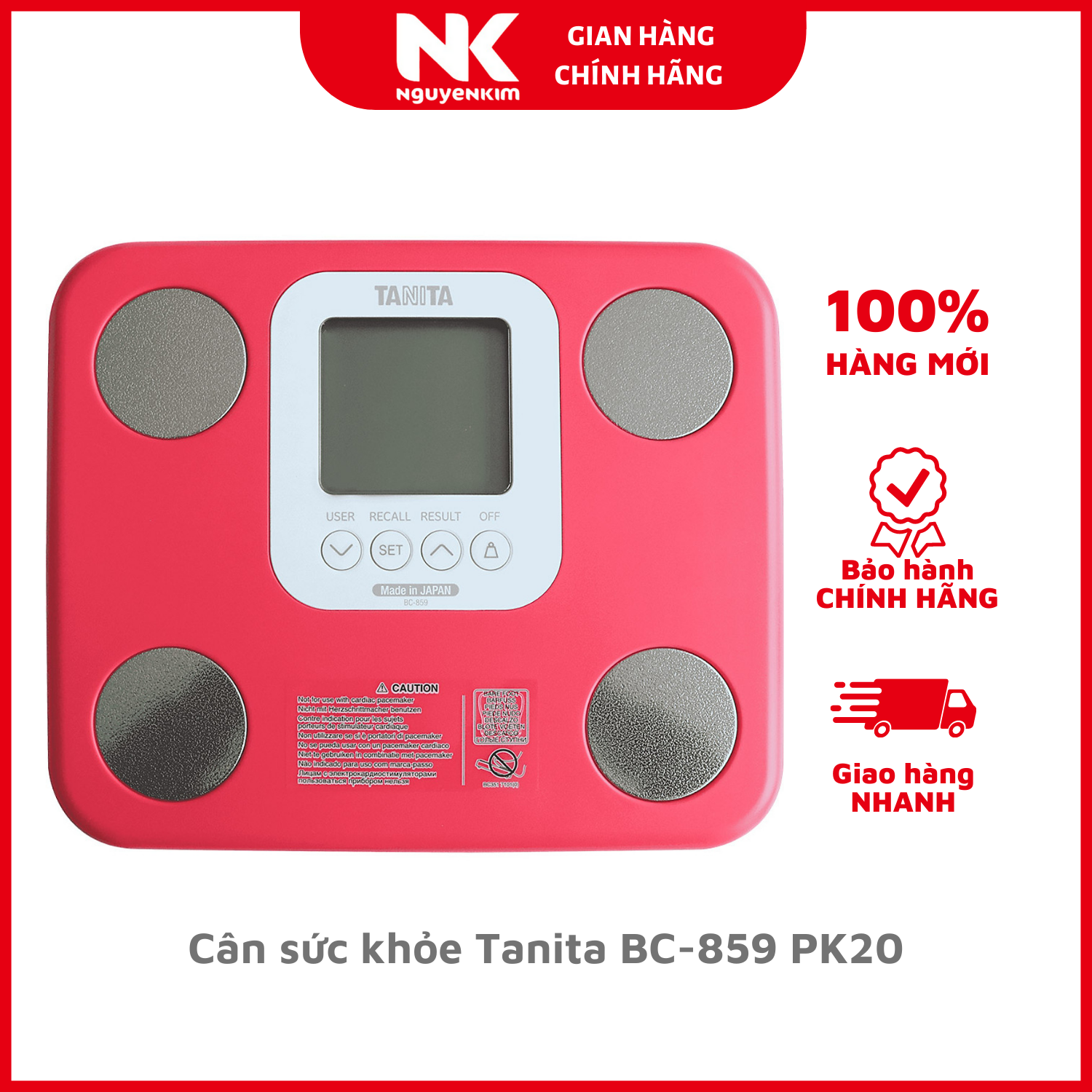 Cân sức khỏe Tanita BC-859 PK20 - Hàng chính hãng