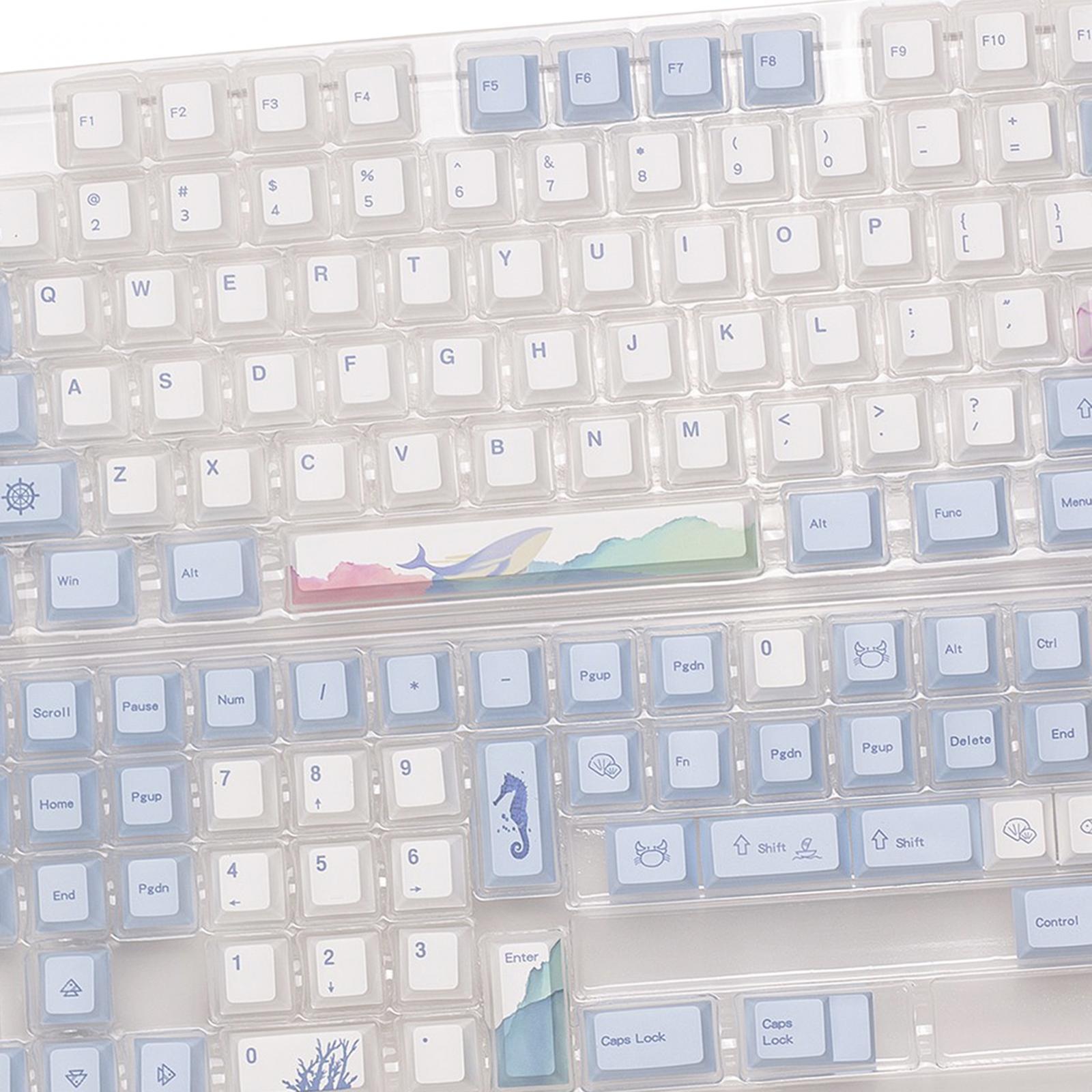 129 Keys PBT Keycaps Set Durable Theme for Mechanical Keyboards