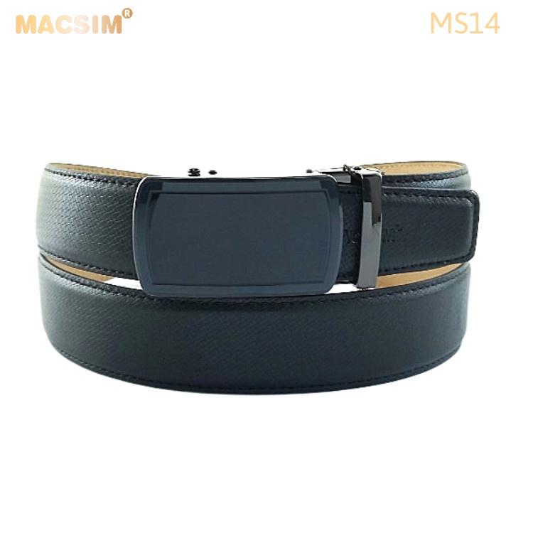 Thắt lưng nam -Dây nịt nam da thật cao cấp nhãn hiệu Macsim MS14