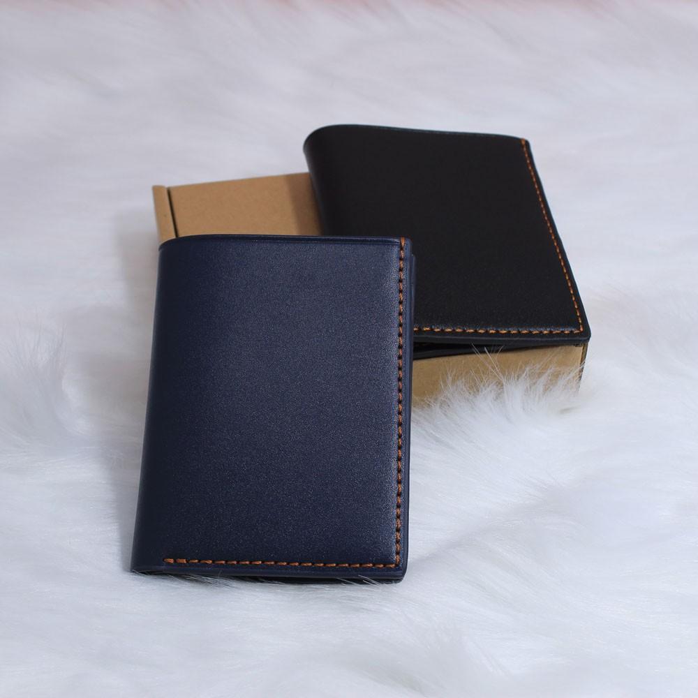 COMBO 2 Ví Ngắn Gập Da Bò Cao Cấp VINTAGE Chống Thấm Nước Unisex Nam Nữ