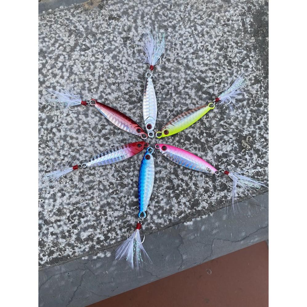 Mồi Câu Lure Jigging Nặng 7g_10g_15g_20g lure chẽm,nhồng,hồng,măng,vược,....