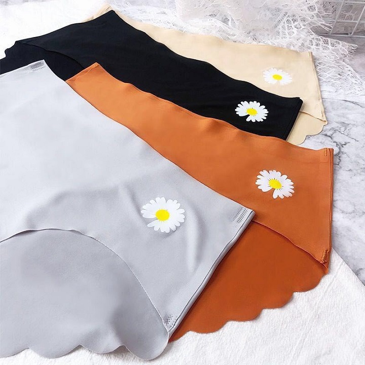 Combo 5 Quần lót su viền lượn sóng hoa cúc mẫu mới