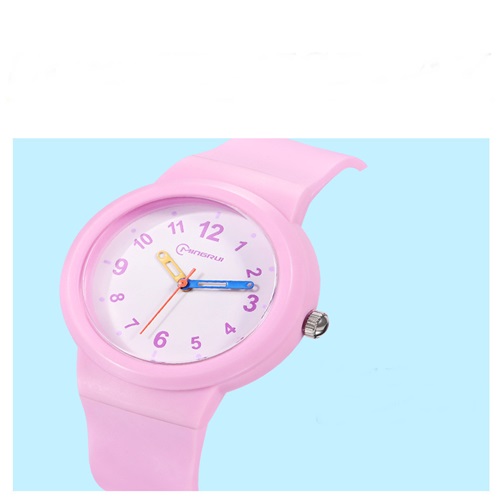 Đồng hồ kim đeo tay chống nước dây silicone cho trẻ em