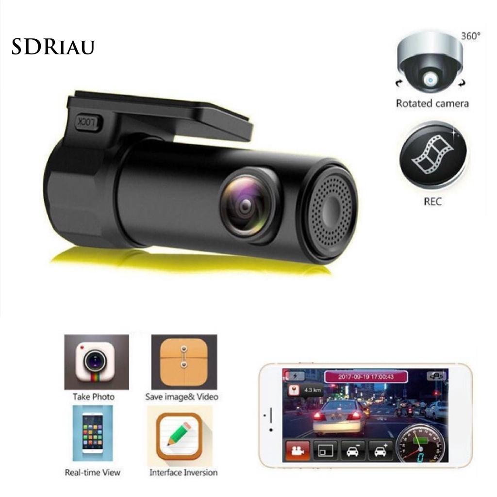 Camera ghi hình xoay 360 độ 1080P góc rộng 170 độ dễ lắp đặt cho xe hơi