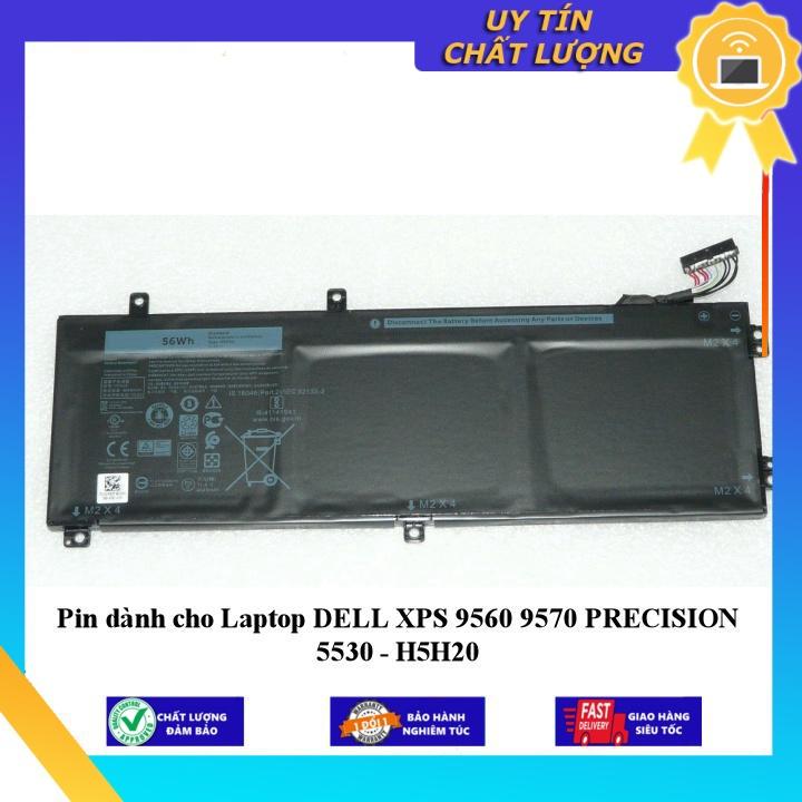 Pin dùng cho Laptop DELL XPS 9560 9570 PRECISION 5530 - H5H20 - Hàng Nhập Khẩu New Seal