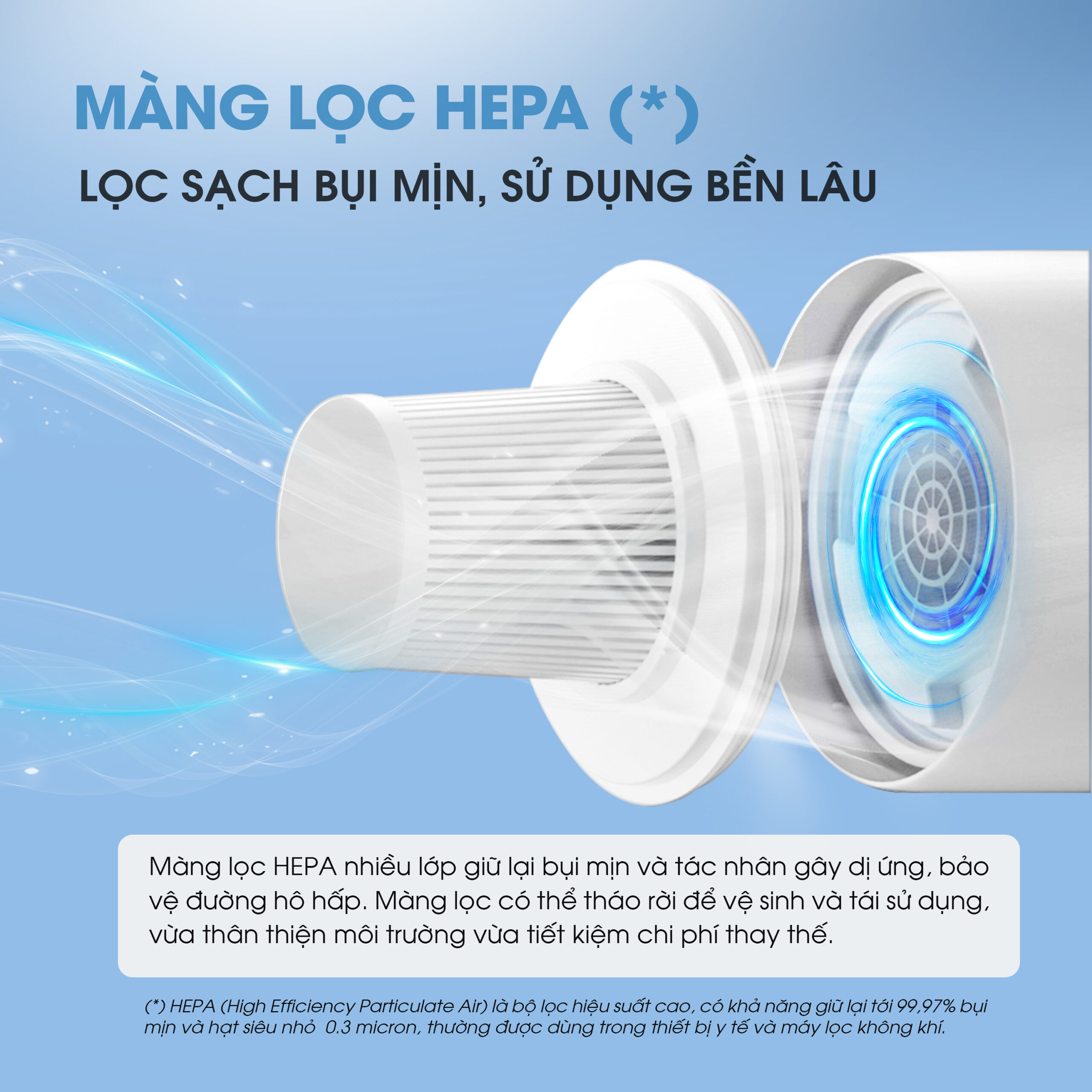 Máy Hút Bụi Cầm Tay Đa Năng Không Dây KALITE KHV01 Bộ Lọc Hepa Pin 2000mAh Dung Tích 0.7L - Hàng Chính Hãng