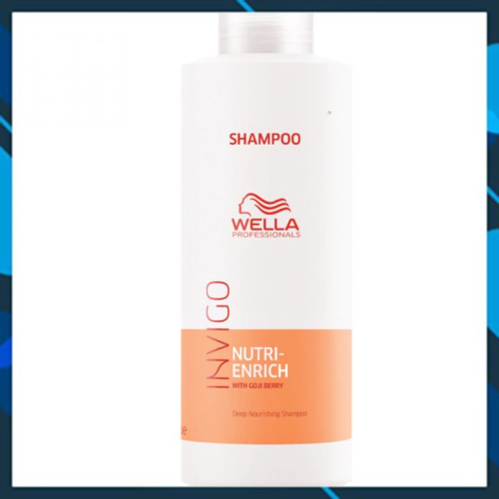 Dầu gội tăng cường dưỡng chất cho tóc khô mảnh Wella Professionals Enrich Moisturizing Shampoo for Dry and Damaged Hair 1000ml