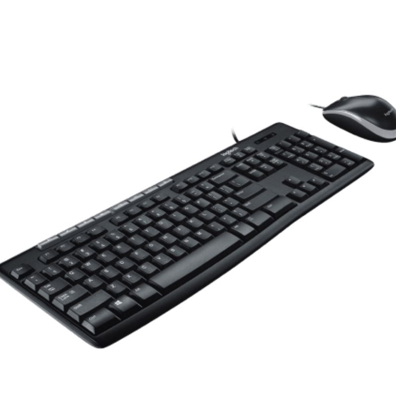 Bộ Bàn Phím Và Chuột Có Dây Logitech MK200 - Hàng Chính Hãng