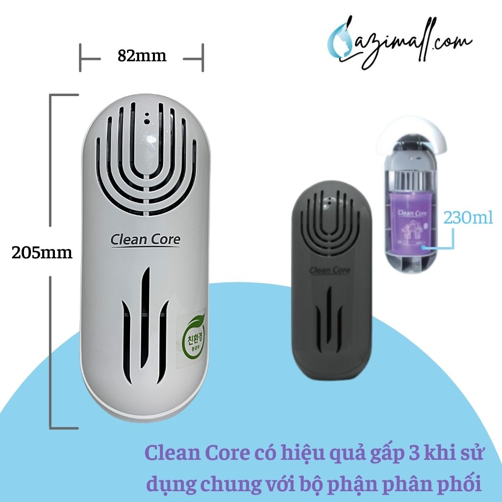 Máy khuếch tán khử mùi Clean Core Dispenser Gel - Nhập khẩu Hàn Quốc