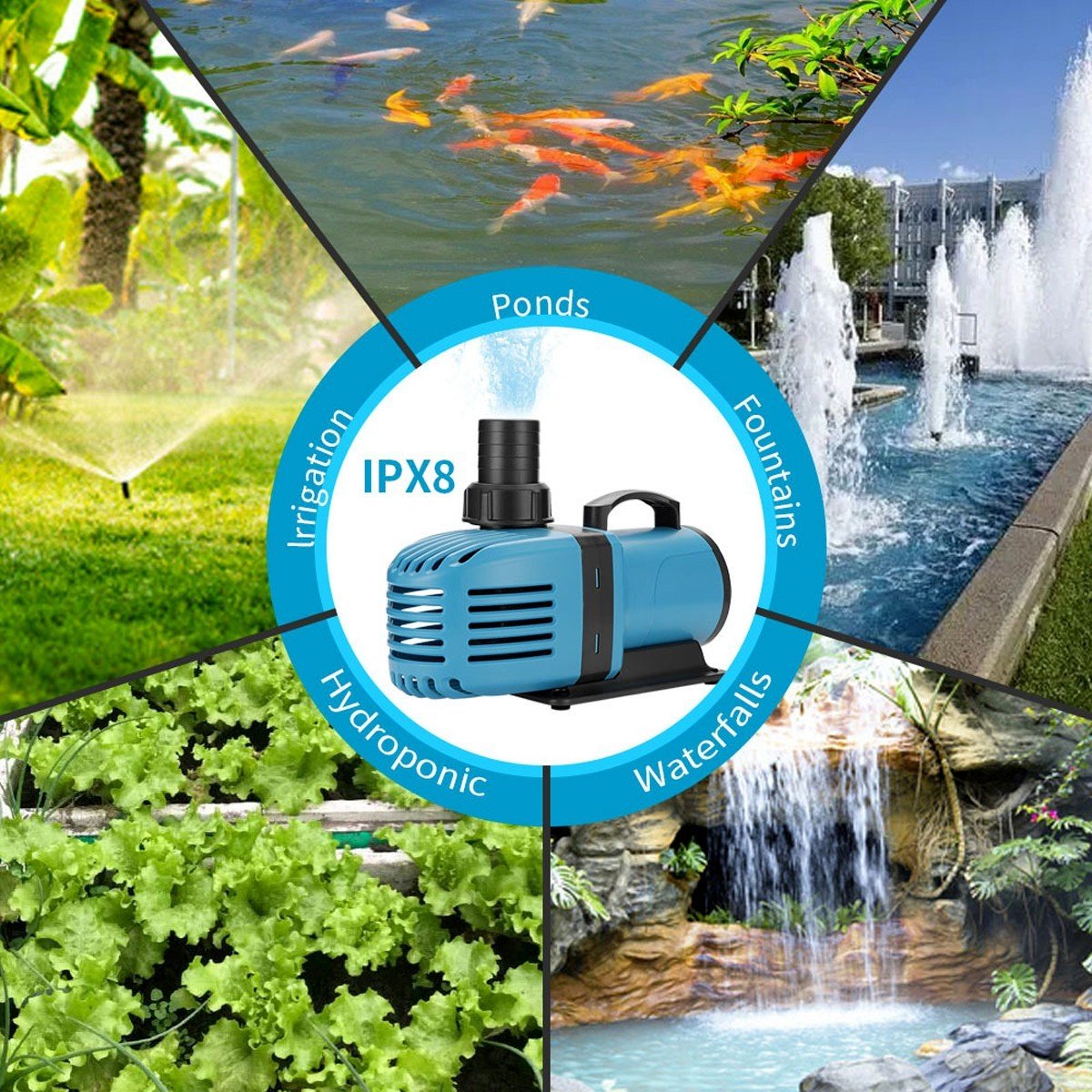 Máy bơm nước hồ cá HB-16000 HB-18000 HB-20000 HB-25000 cao cấp. BH uy tín
