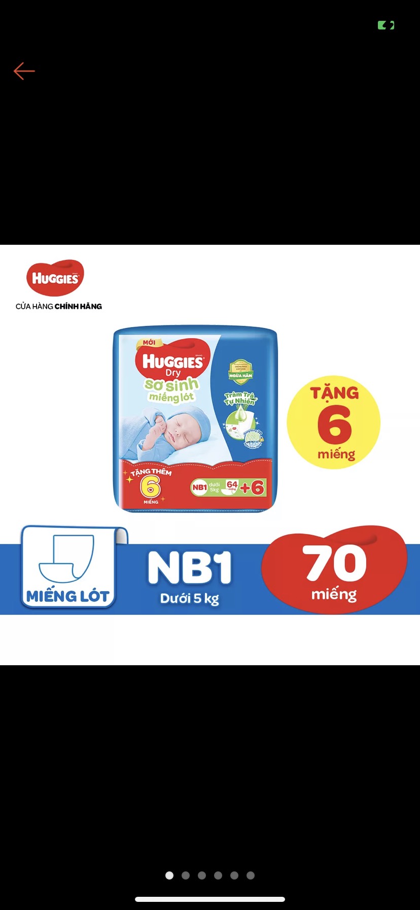 Miếng lót sơ sinh Huggies NB1 64 miếng - HSD luôn mới