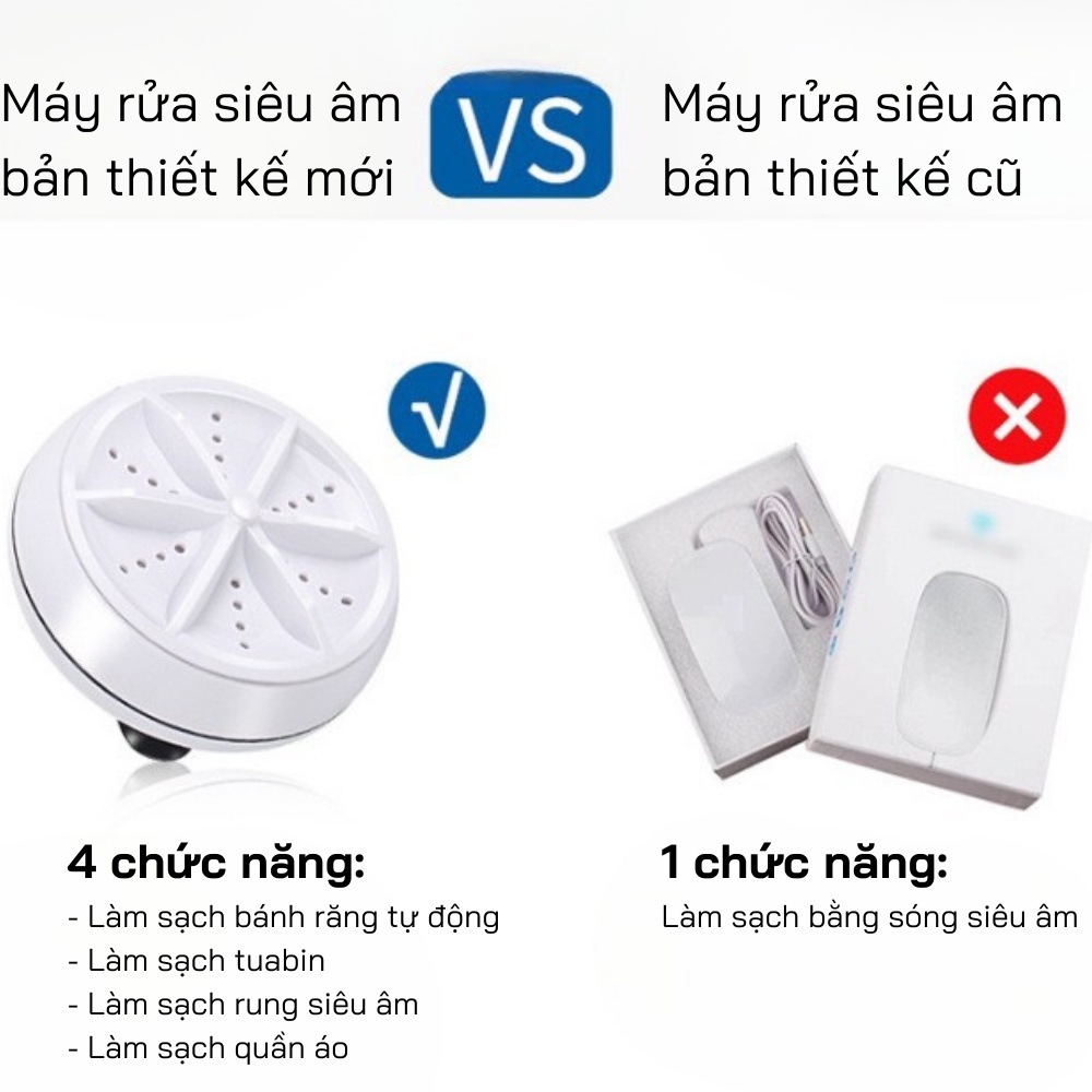 Máy giặt mini tự động kết hợp làm máy rửa bát đĩa nhỏ gọn dễ dàng mang đi du lịch và công tác, đồ gia dụng thông minh