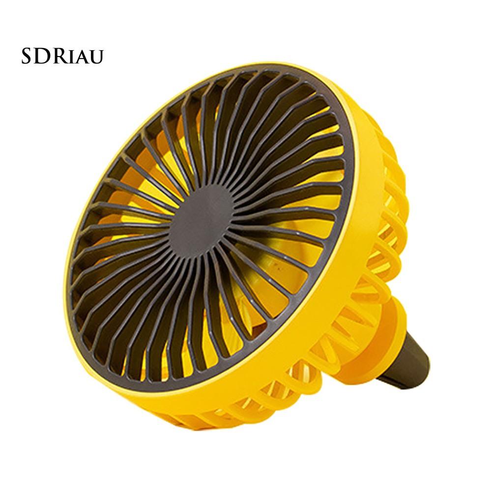 Quạt Làm Mát Xoay 360 Độ Có Đèn Led Cho Xe Hơi