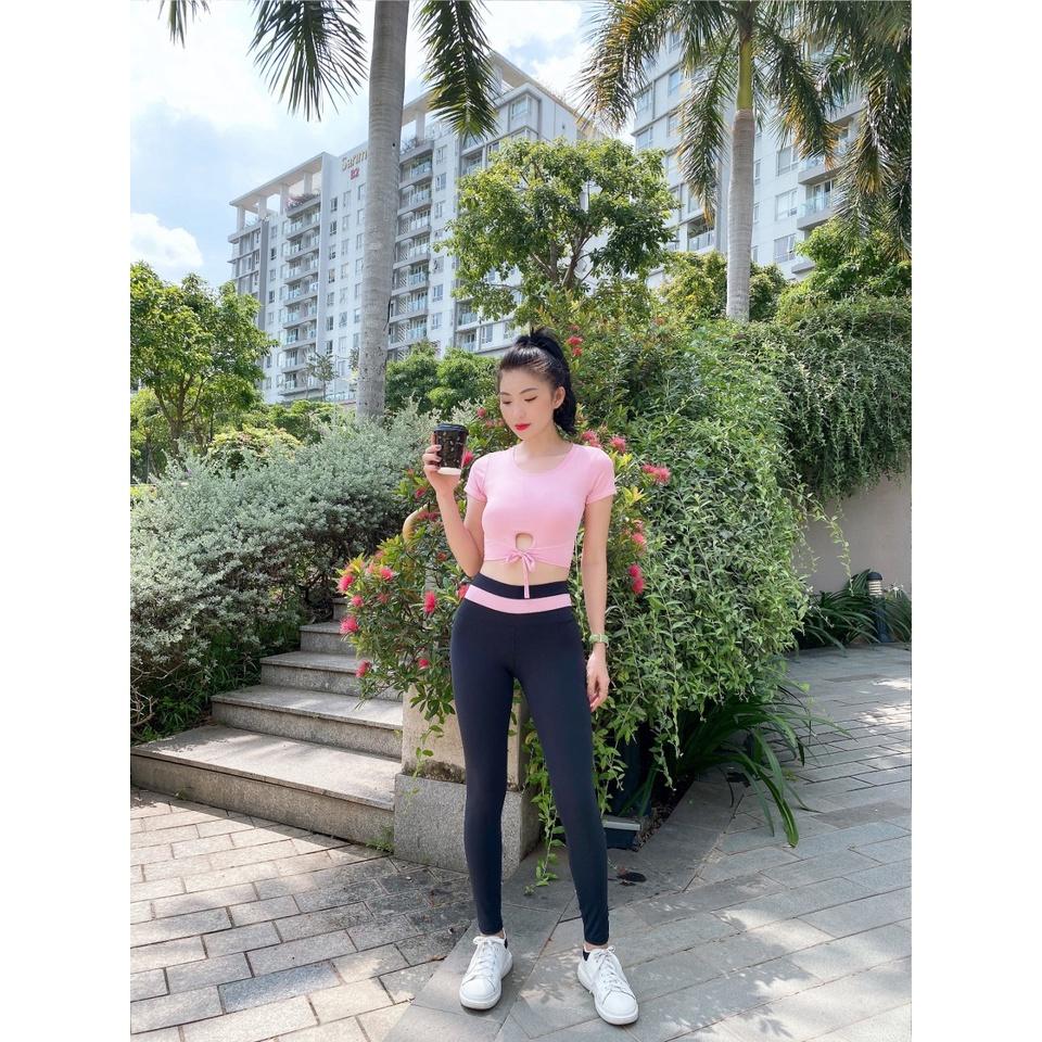 Bộ quần áo tập gym yoga nữ cao cấp co dãn 4 chiều nâng mông đồ tập gym yoga nữ