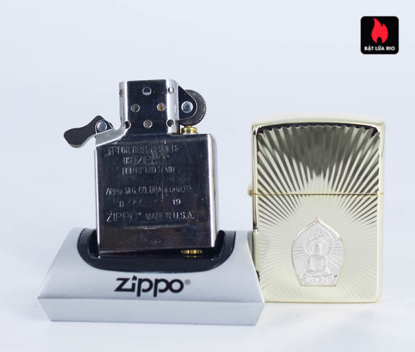 Bật Lửa Zippo Asia Za-4-1B – Lacke Bạc
