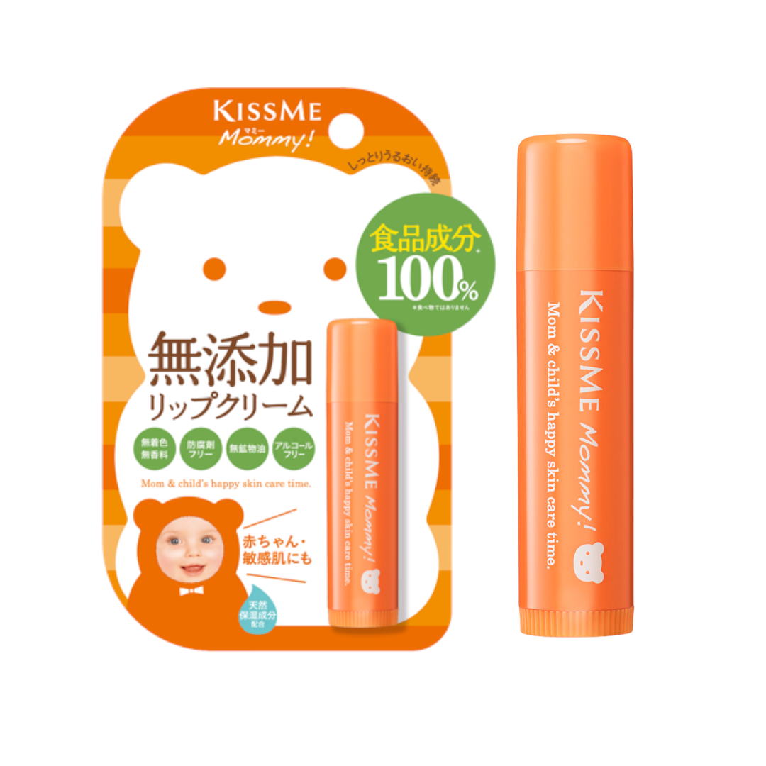 Kem Dưỡng Môi Kissme Mommy Chống Nứt Nẻ Dành Cho Bé Từ 6 Tháng Tuổi Và Da Nhạy Cảm Lip Cream N (2.5g)