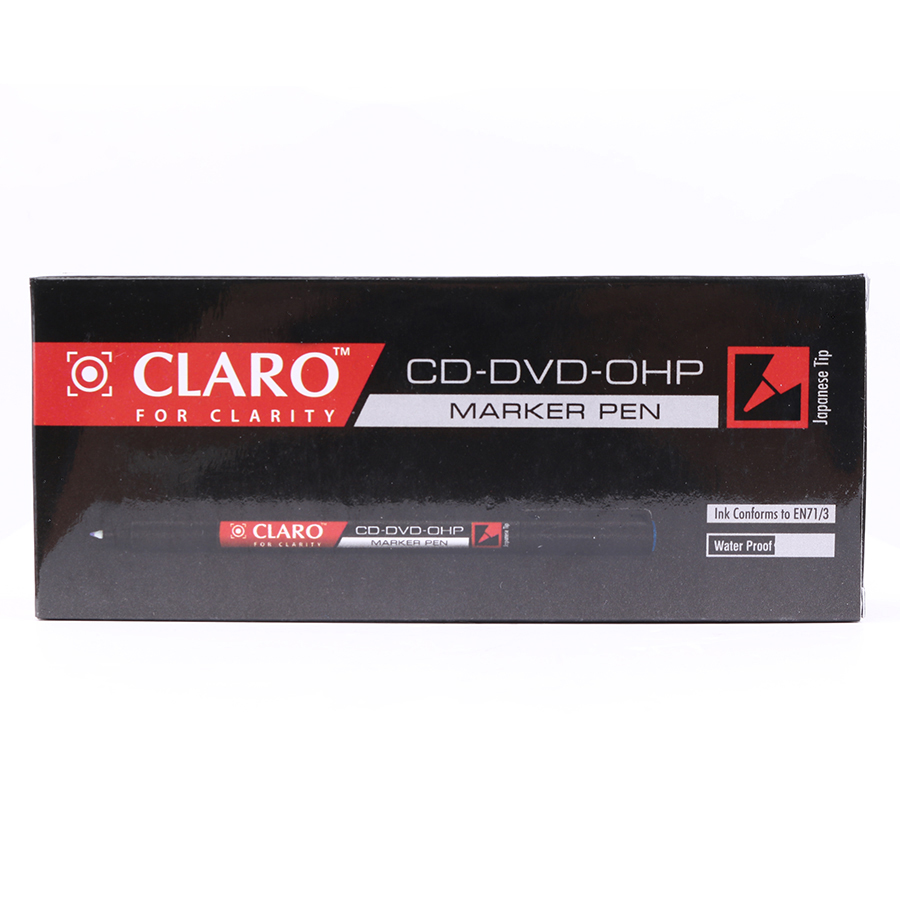 Hộp 10 Bút Lông Dầu Cd Claro Cl-0927