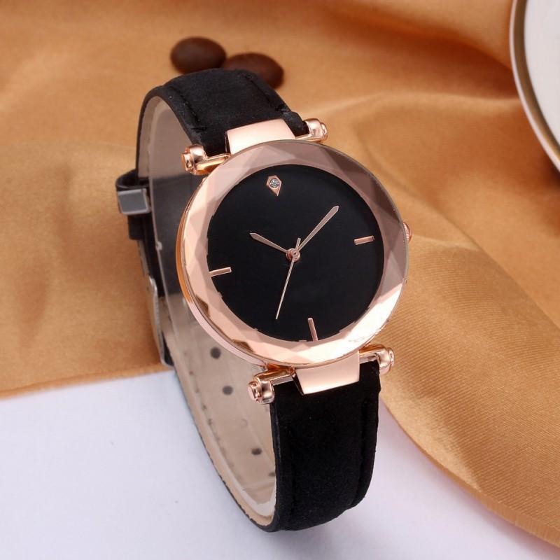 Đồng Hồ Dây Da Thiết Kế Đơn Giản Cho Nữ