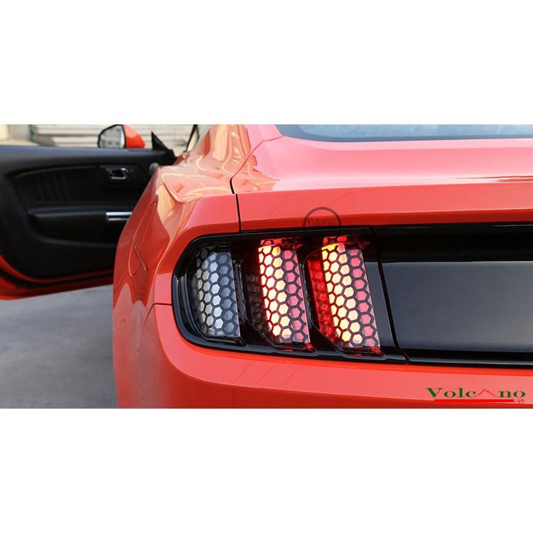 Bộ 06 Decal Dán Trang Trí Đèn Hậu Xe Ô Tô Ford Mustang 2015-2017