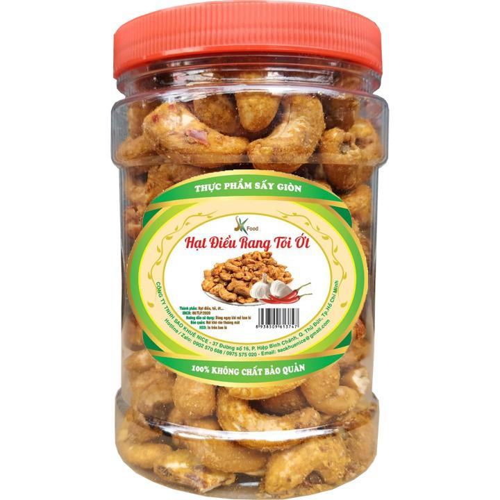 Hạt Điều Rang Tỏi Ớt Thơm Ngon Chất Lượng Hiệu SK FOOD - Hũ 200G