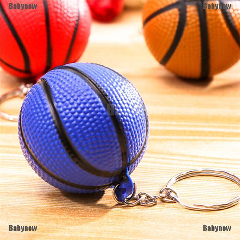Móc khóa hình trái bóng rổ Size 4cm Chất liệu polyurethane đặc mềm êm, Nhẹ như xốp, Đáng yêu, Xinh xắn, Dễ thương