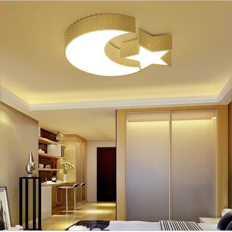 Đèn trần BOSTE với 3 chế độ ánh sáng, tiết kiệm điện năng, trang trí nội thất sang trọng - kèm điều khiển từ xa - .