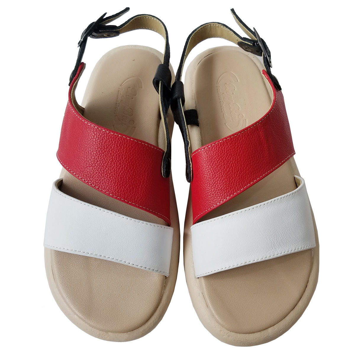Giày Sandal Nữ Da Bò Thật BIGGBEN Cao 4 Phân SDN112