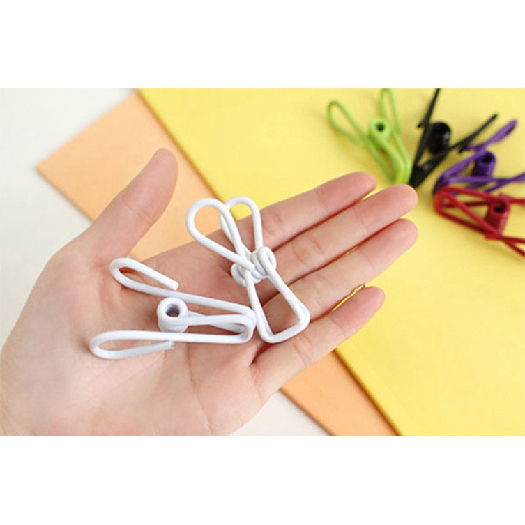 Set 2 Móc Kẹp Quần Áo Nhiều Màu
