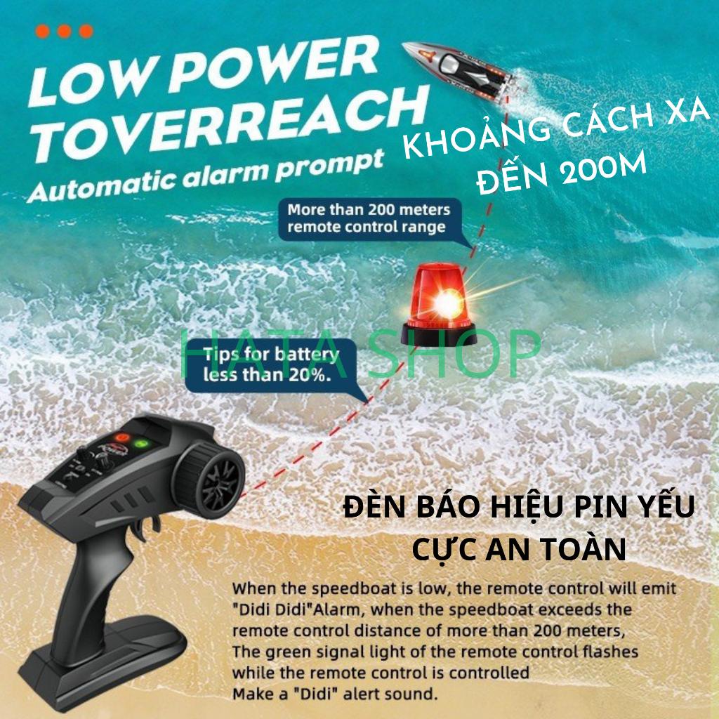 Tàu Cano Điều Khiển Từ Xa HJ816 Tốc Độ 55km/h Động Cơ Không Chổi Than Pin 2500mAh