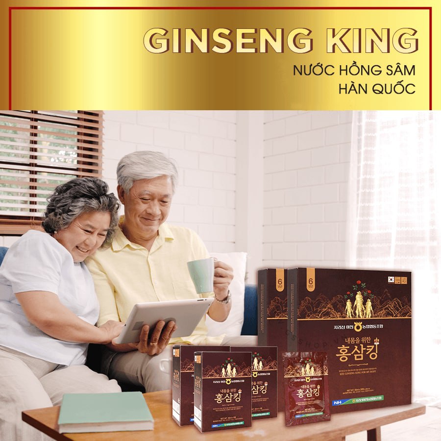 Bộ 2 Hộp Nước Hồng Sâm Hàn Quốc Red Ginseng King For My Body (2 hộp x 30 gói x 50ml)  - Nhập khẩu Hàn Quốc