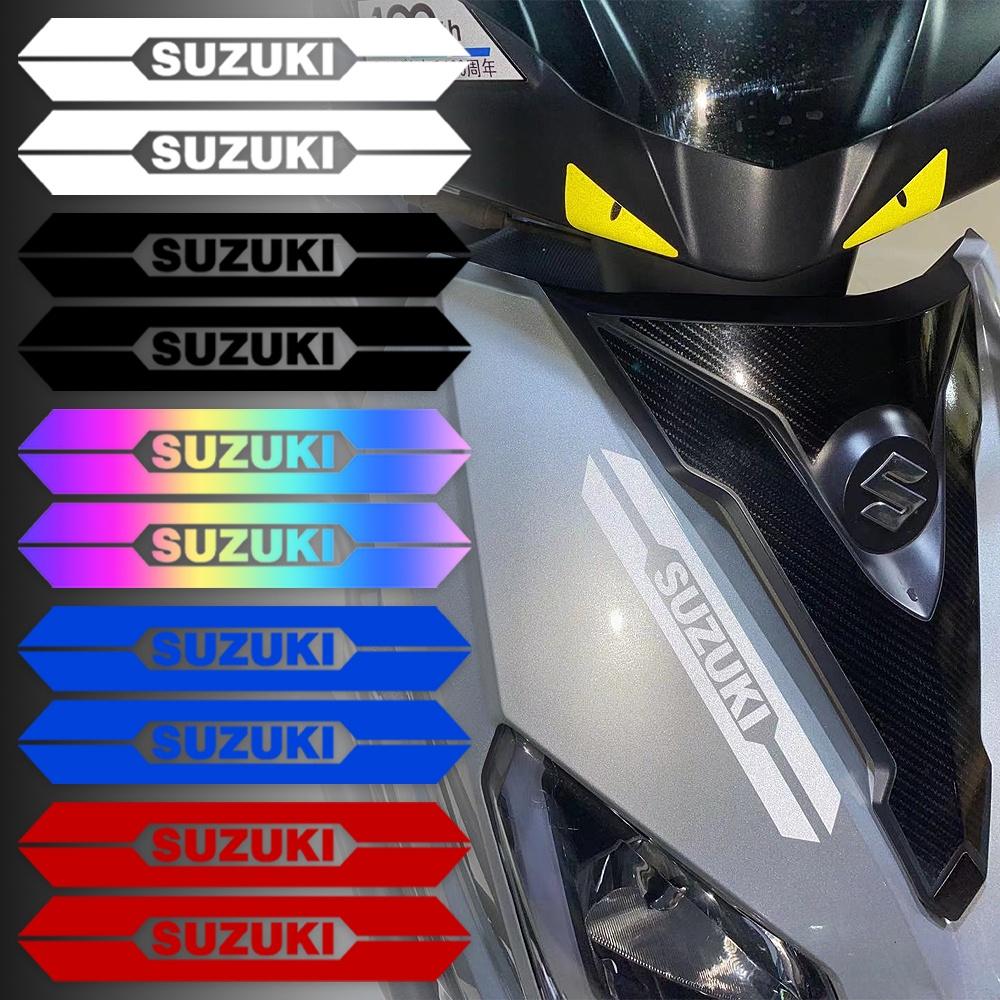 SUZUKI Sticker phản quang Sửa đổi Decal phụ kiện xe máy Mũ bảo hiểm Dán trang trí