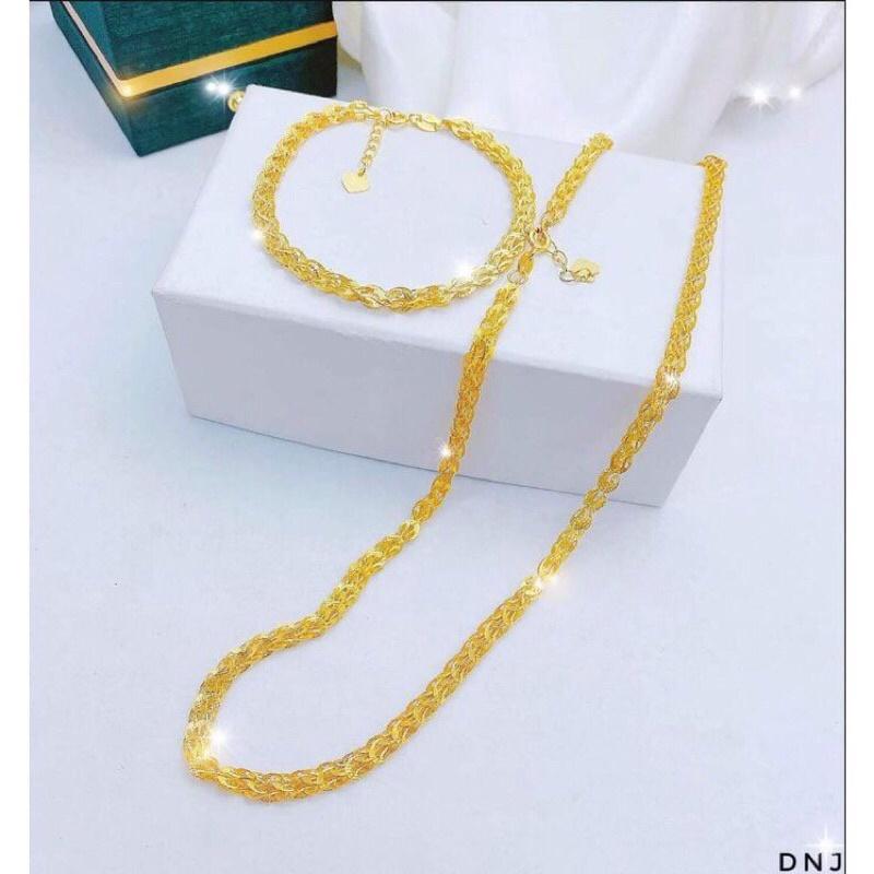 ̆́ lắc chân đuôi phụng, vòng tay mạ vàng 18k bền màu Kami