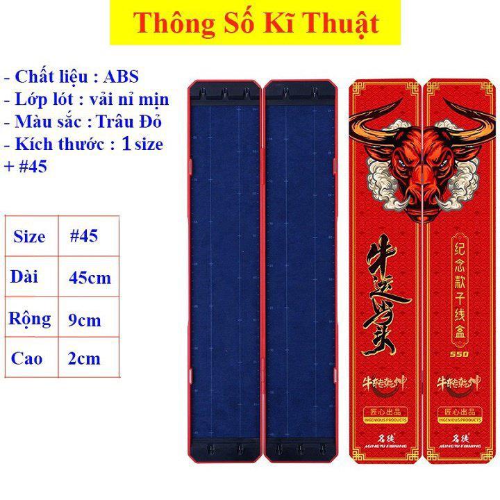 Hộp đựng thẻo câu đài săn hàng Trâu Đỏ, Rồng Tím, Chép Đen độ dài 55cm 62cm 72cm cao cấp