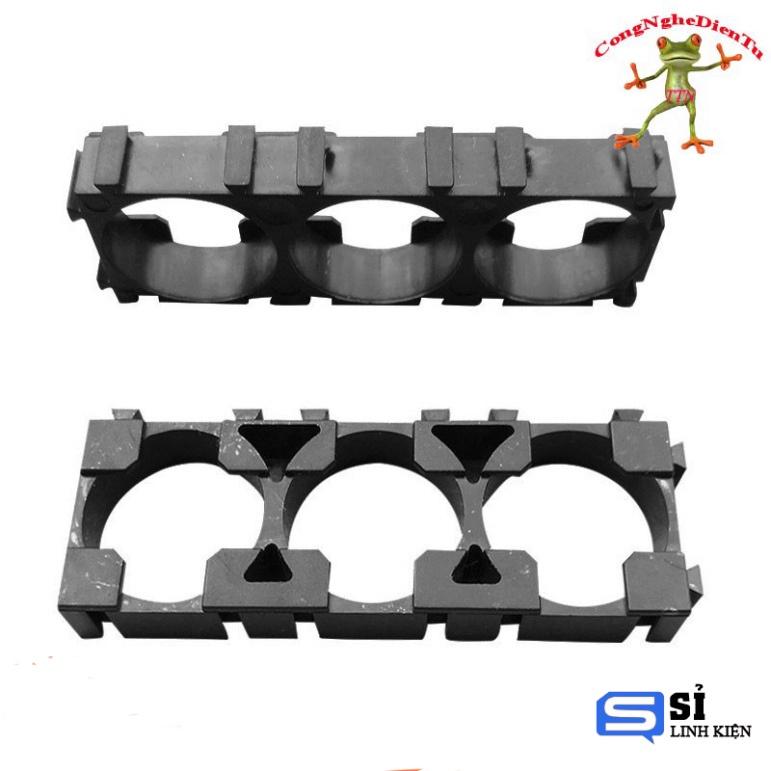 Khung pin giá đỡ pin 18650 Li-ion dạng 3 ngăn lắp ghép