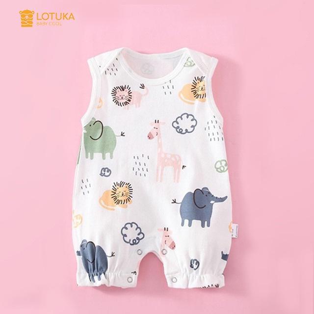 Body Sát Nách cho bé chất Cotton Mềm Mịn mẫu quần áo sơ sinh Bé Trai Bé Gái siêu dễ thương 0 đến 12 tháng