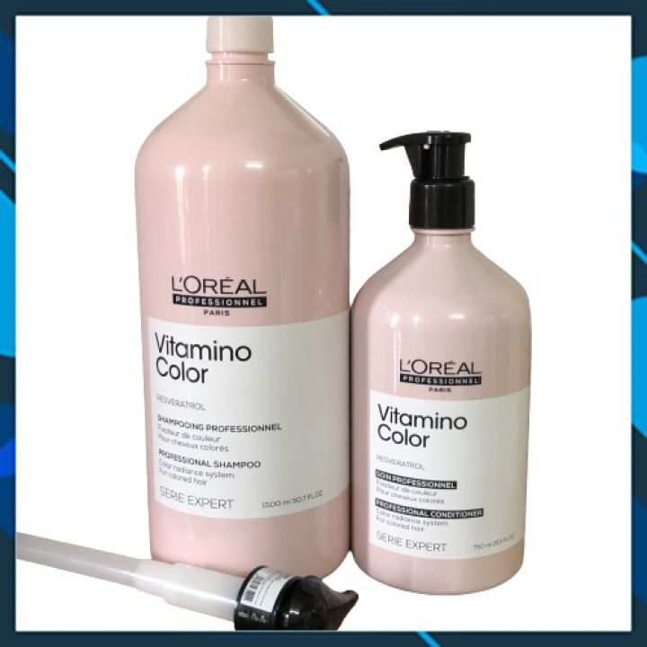 DẦU GỘI GIỮ MÀU TÓC NHUỘM L'OREAL SERIE EXPERT VITAMINO COLOR PROFESSIONAL SHAMPOO NEW 1500ML