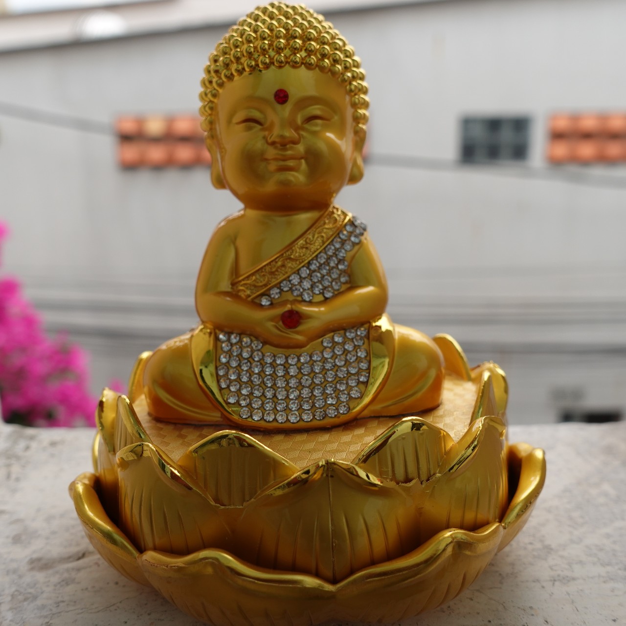 Tượng Phật Như Lai trang trí xe hơi bàn làm việc - T047