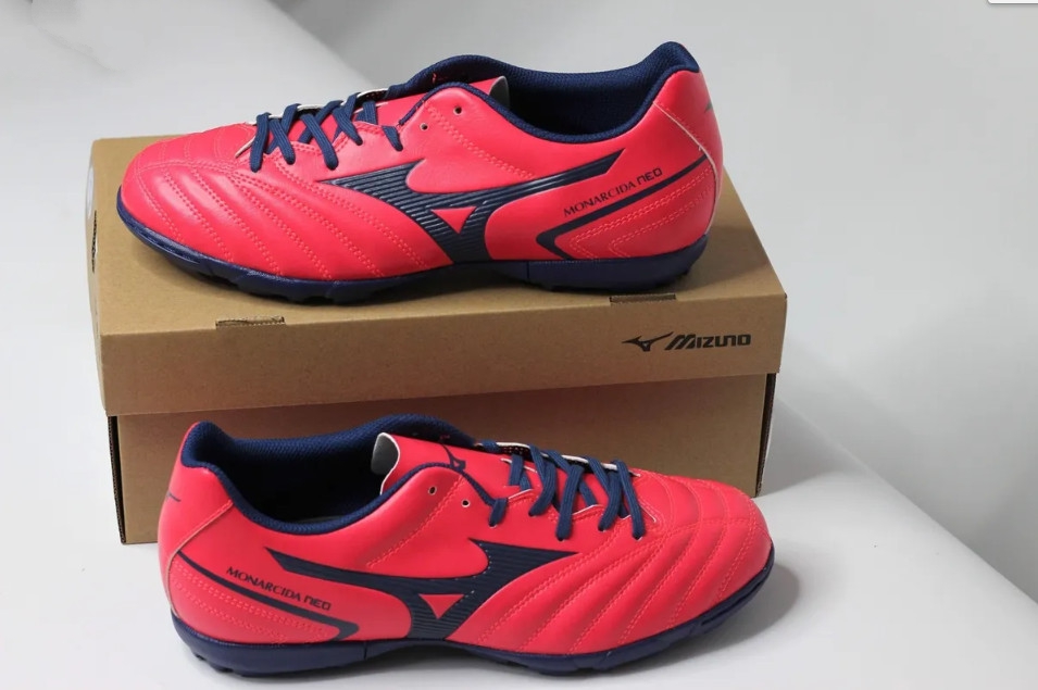 Hình ảnh Giày Bóng Đá Mizuno Monarcida Neo II Select AS Đỏ / Xanh Tím Than - Hàng Chính Hãng