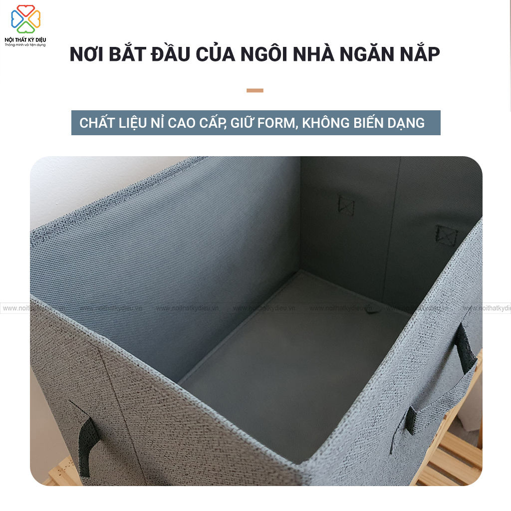 HỘP VẢI ĐỰNG QUÂN ÁO KHÔNG NẮP
