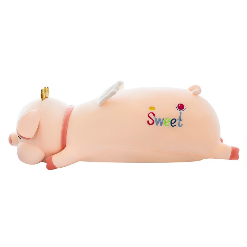 Gấu Bông Heo Vương Miệng Sweet Thiên Thần - Gối Ôm Heo Lười