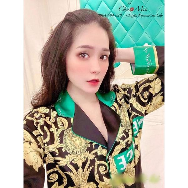 Bộ Lụa Cao Cấp Thiết Kế Hoạ Tiết Hoàng Gia size dưới 60kg