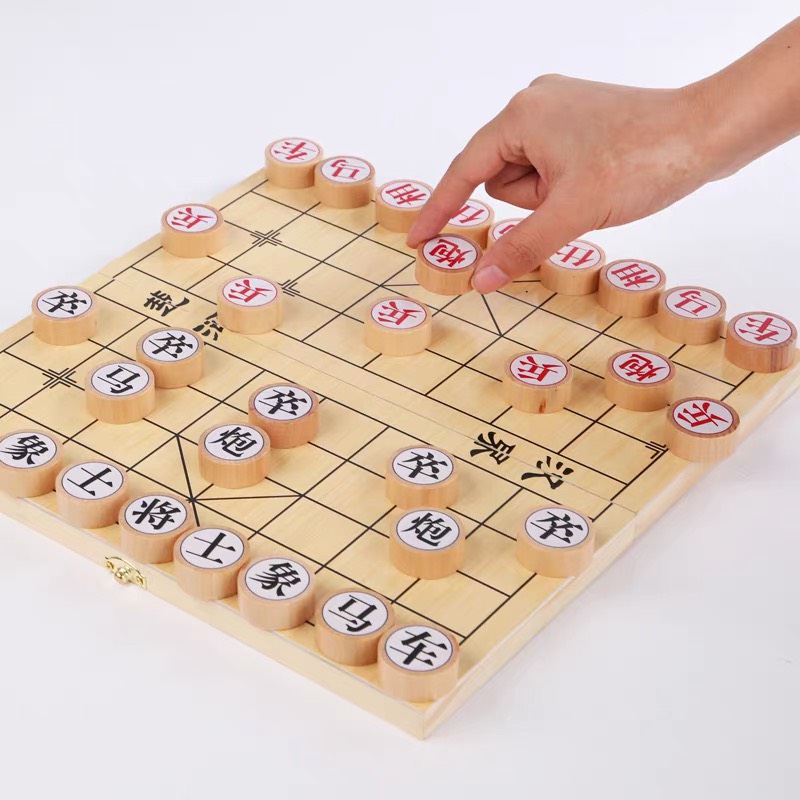 Bộ Cờ Tướng Bằng Gỗ Cao Cấp Đồ Chơi Gỗ Board Game Giải Trí Tại Nhà Siêu Vui Nhộn