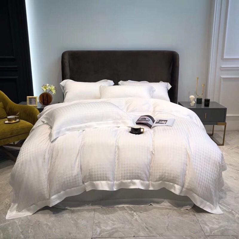 Bộ chăn ga gối tencel trơn 4 món