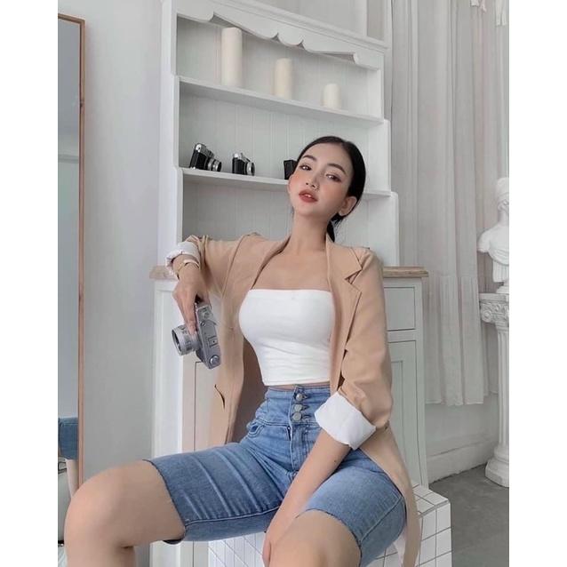Quần jean ngố co giãn size S M L ️