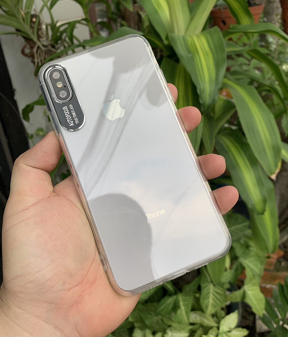 Ốp lưng bảo vệ camera dành cho iPhone X / iPhone XS - Màu đen