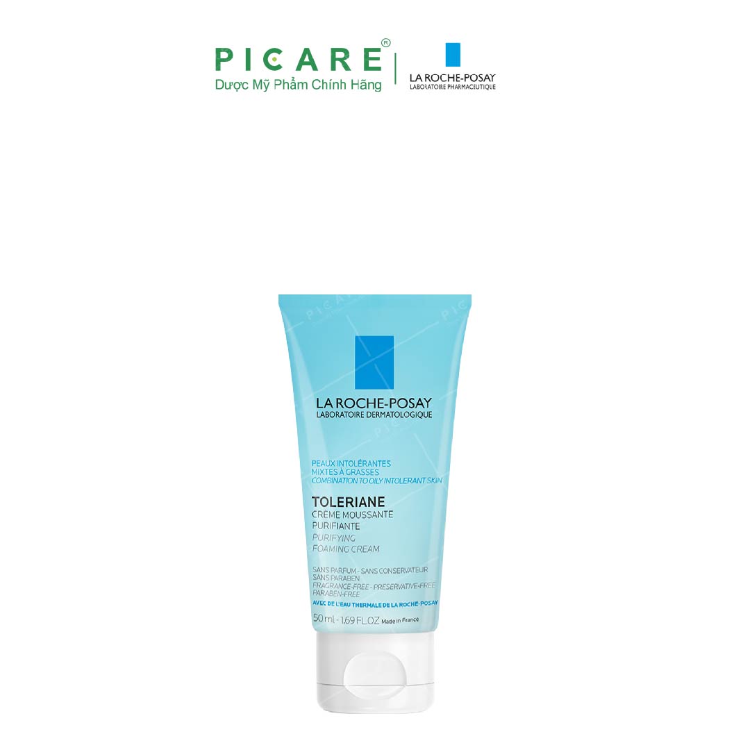 Sữa rửa mặt tạo bọt dành cho da hỗn hợp & da dầu La Roche-Posay Toleriane Purifying Foaming Cream