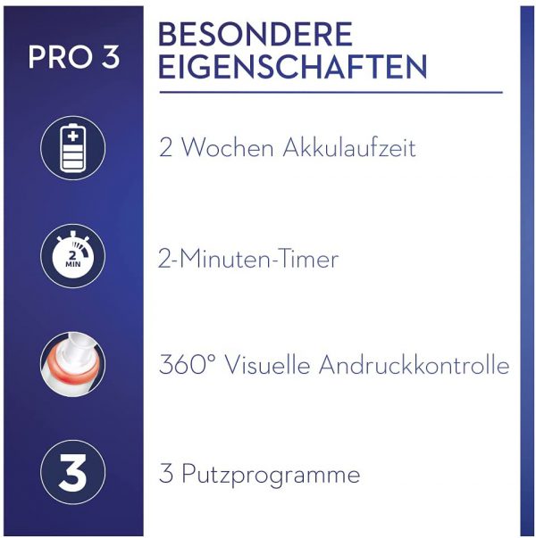 BÀN CHẢI ĐÁNH RĂNG ĐIỆN BRAUN ORAL-B PRO 3 3500 MÀU ĐEN