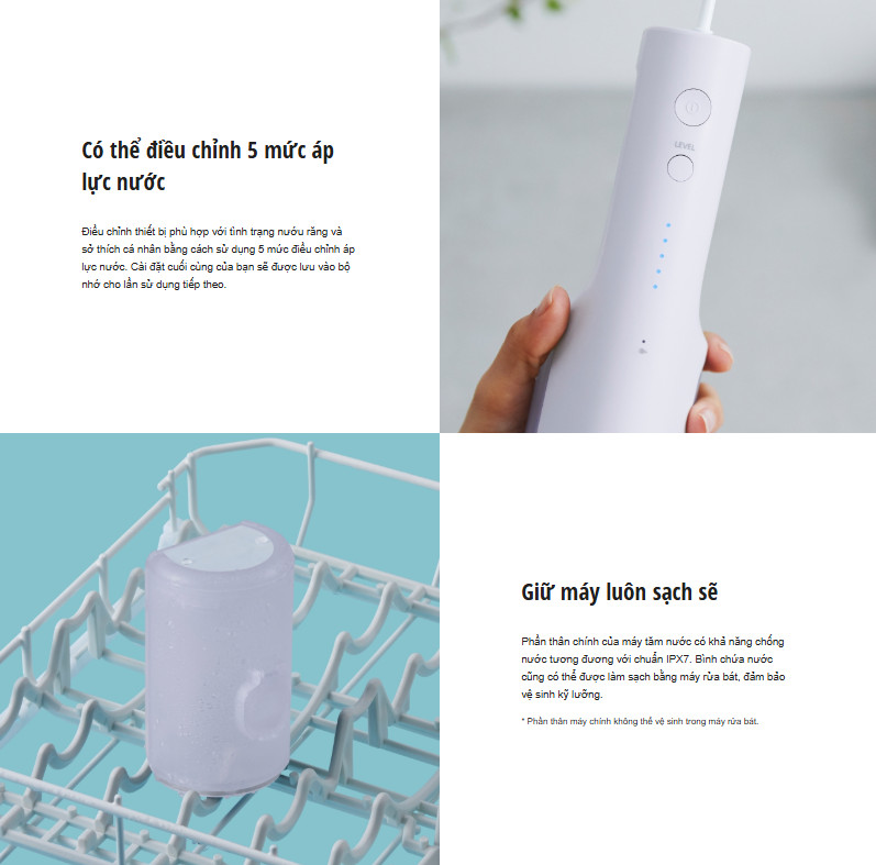 [ Hàng Chính Hãng ] Máy tăm nước cầm tay Panasonic EW-DJ26-V242 bảo hành 12 tháng - kèm dock sạc không dây