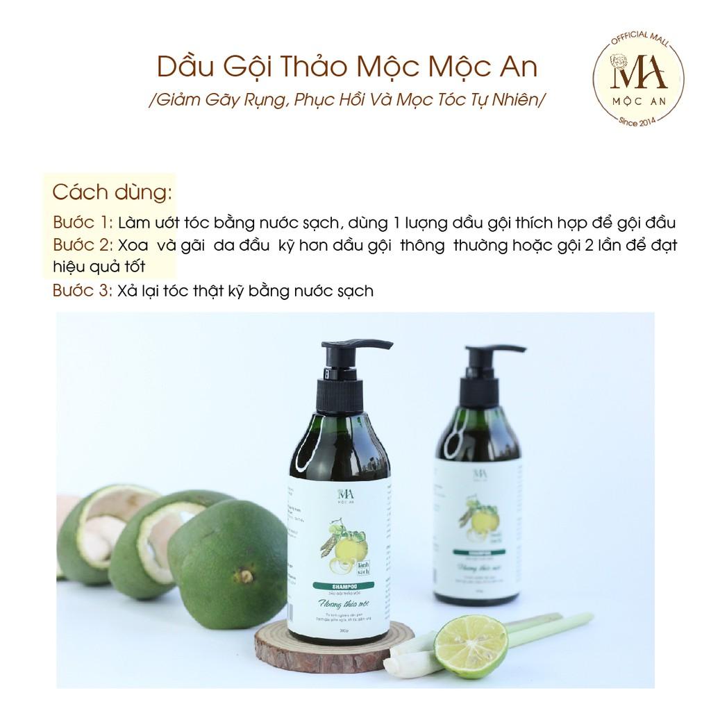 Dầu Gội Thảo Mộc Mộc An Giảm Gãy Rụng, Phục Hồi Và Mọc Tóc Tự Nhiên 30g - Sample Mini