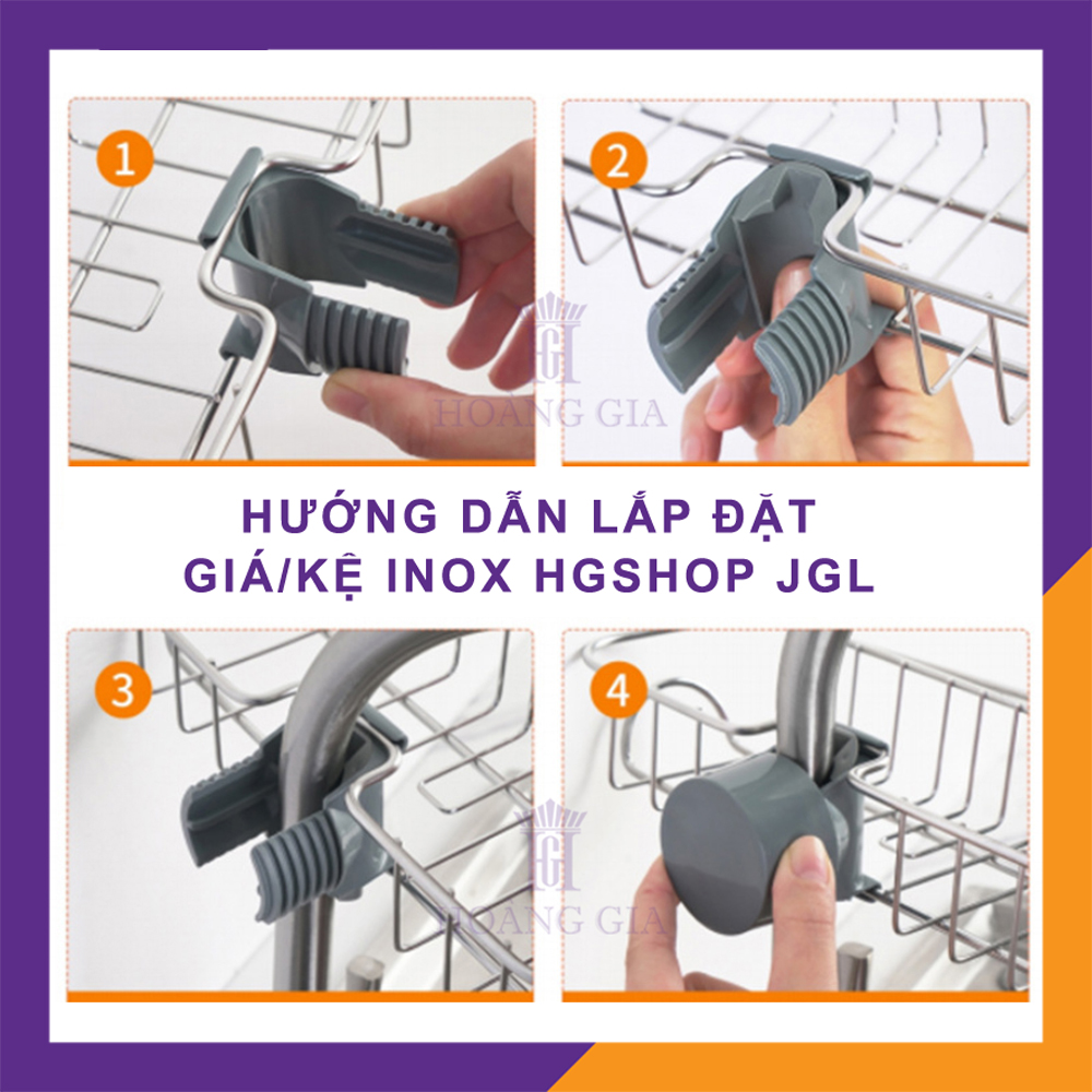 Giá Treo Inox Phòng Tắm Kệ Inox Treo Ống Nước Vòi Sen Nhà Tắm Hoàng Gia